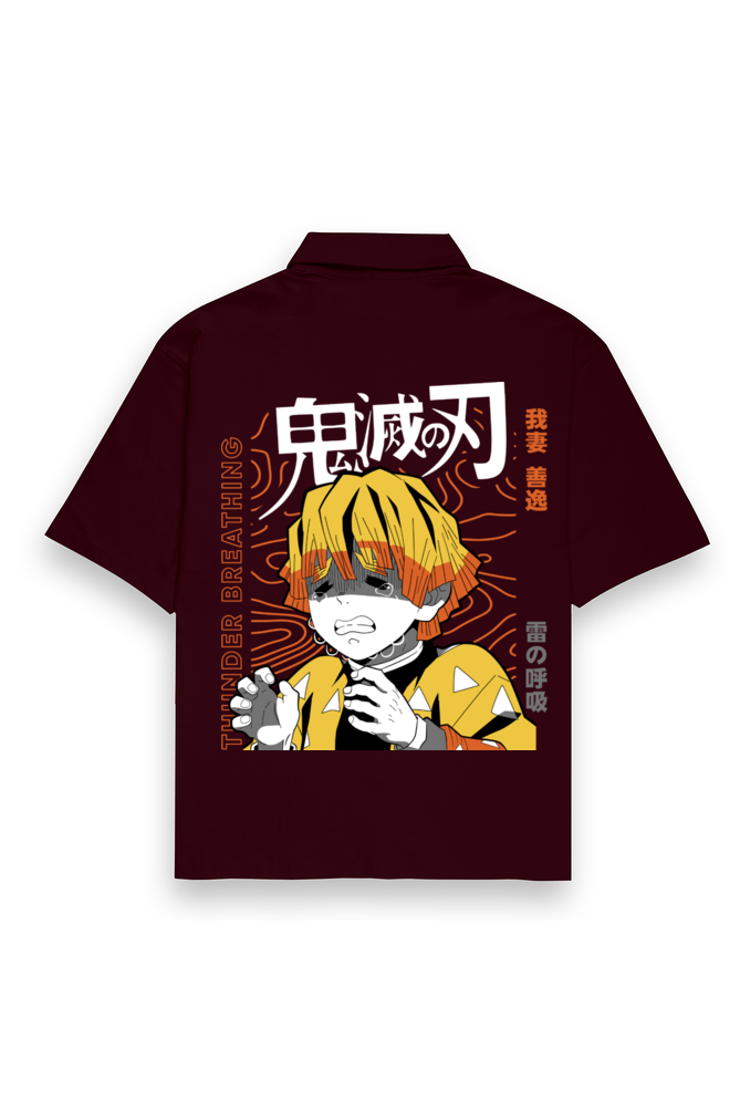 Oversized Unisex Shirt – Thunder Breathing Zenitsu Edition