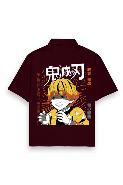 Oversized Unisex Shirt – Thunder Breathing Zenitsu Edition